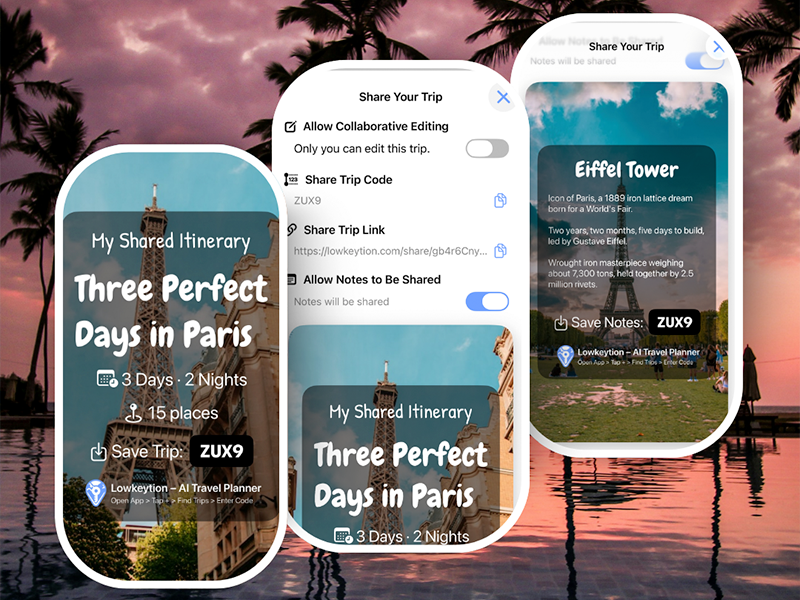 Lowkeytion - AI Travel Planner gallery image