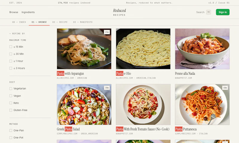 Reduced Recipes — Recipes, reduced. screenshot 8