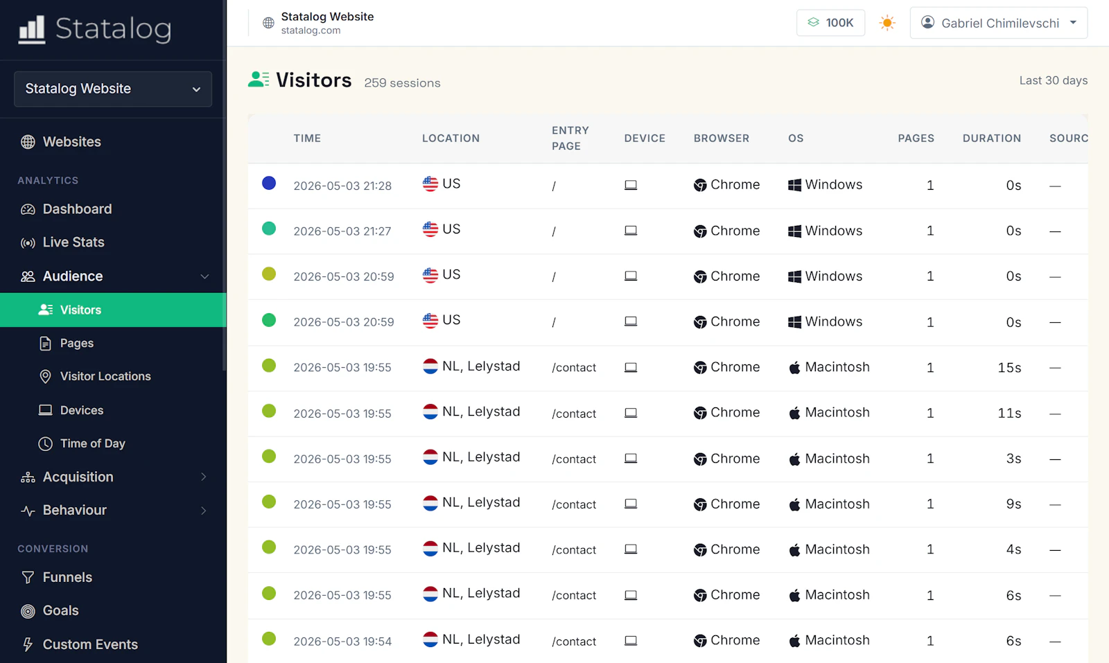 Statalog screenshot 8