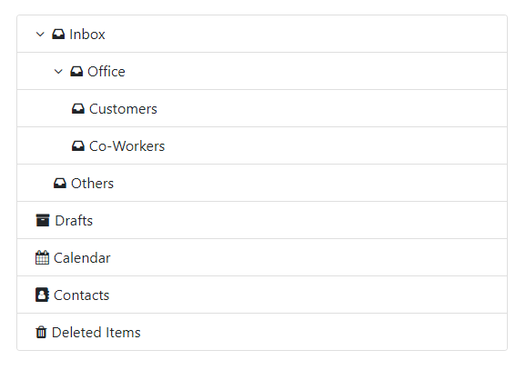 Bootstrap 4 Treeview