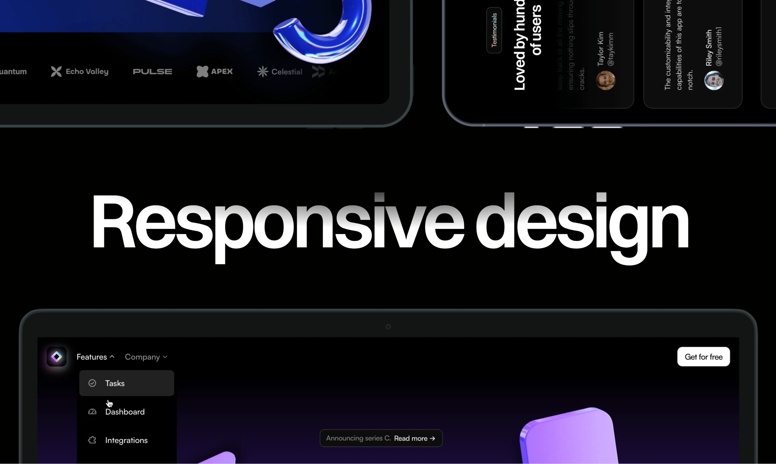 ฟรีชุดไซต์ SaaS สำหรับ Framer และ Figma media 5