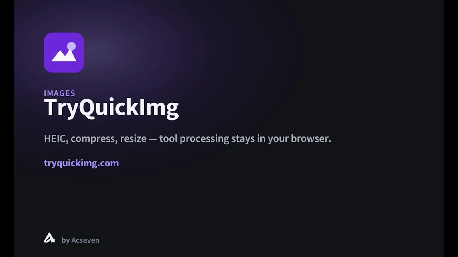 TryQuickImg screenshot 1 (video preview)