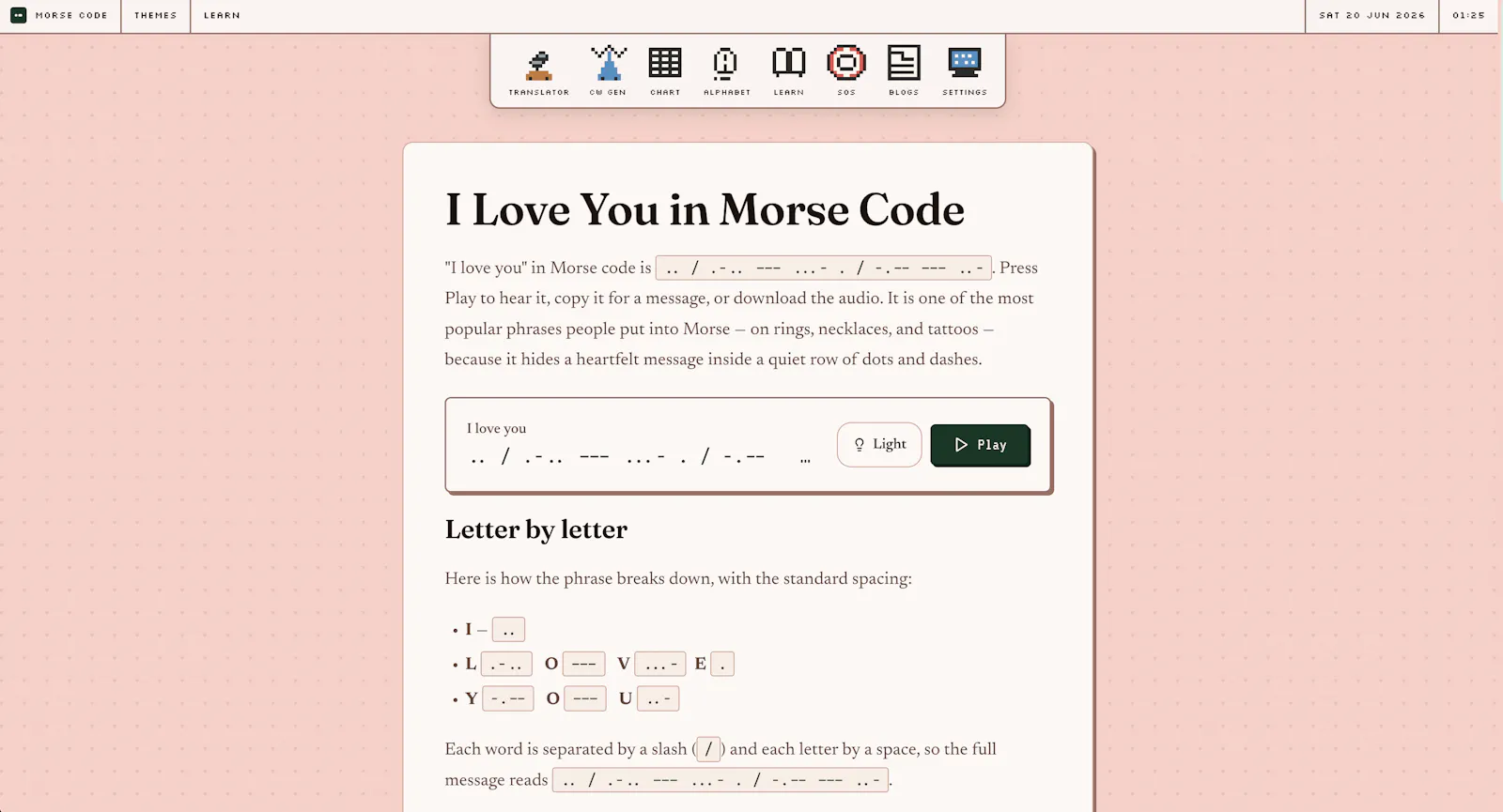 Morse Code Audio screenshot 2