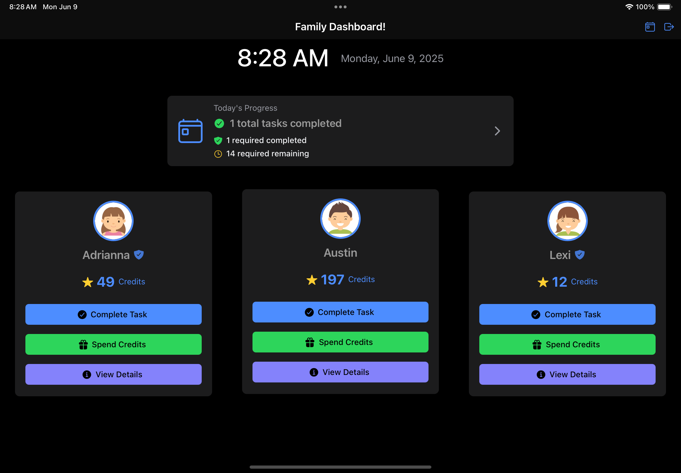 KidCredits - Screenshot 3 showing product features and functionality