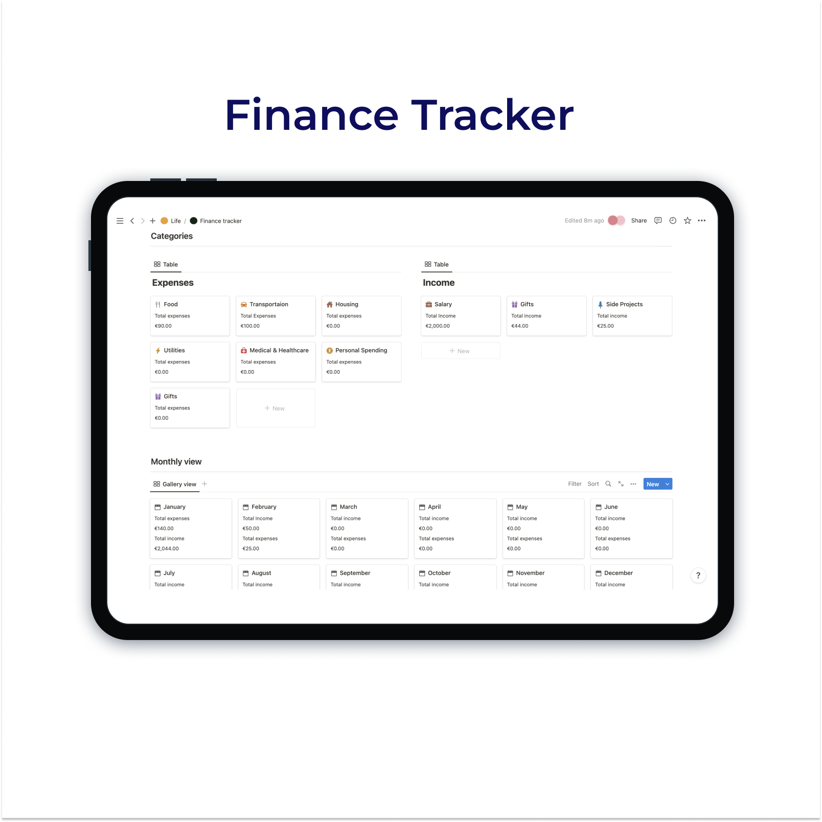 Ultimate finance tracker gallery image