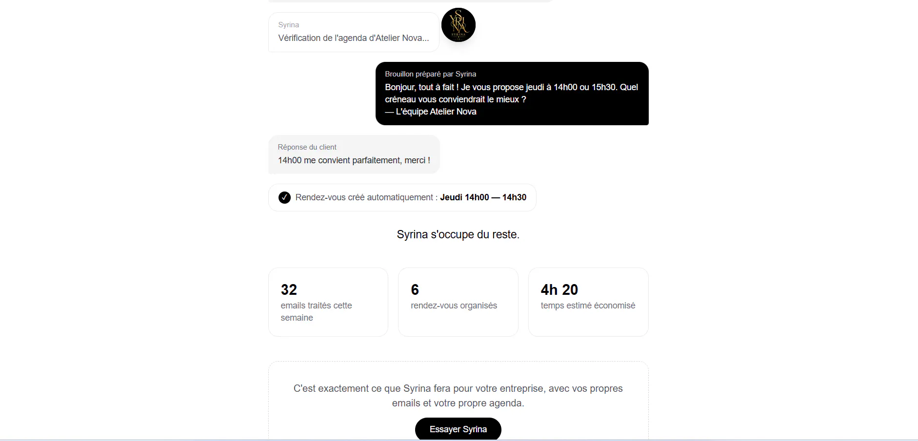 Syrina — Votre secrétaire IA gallery image