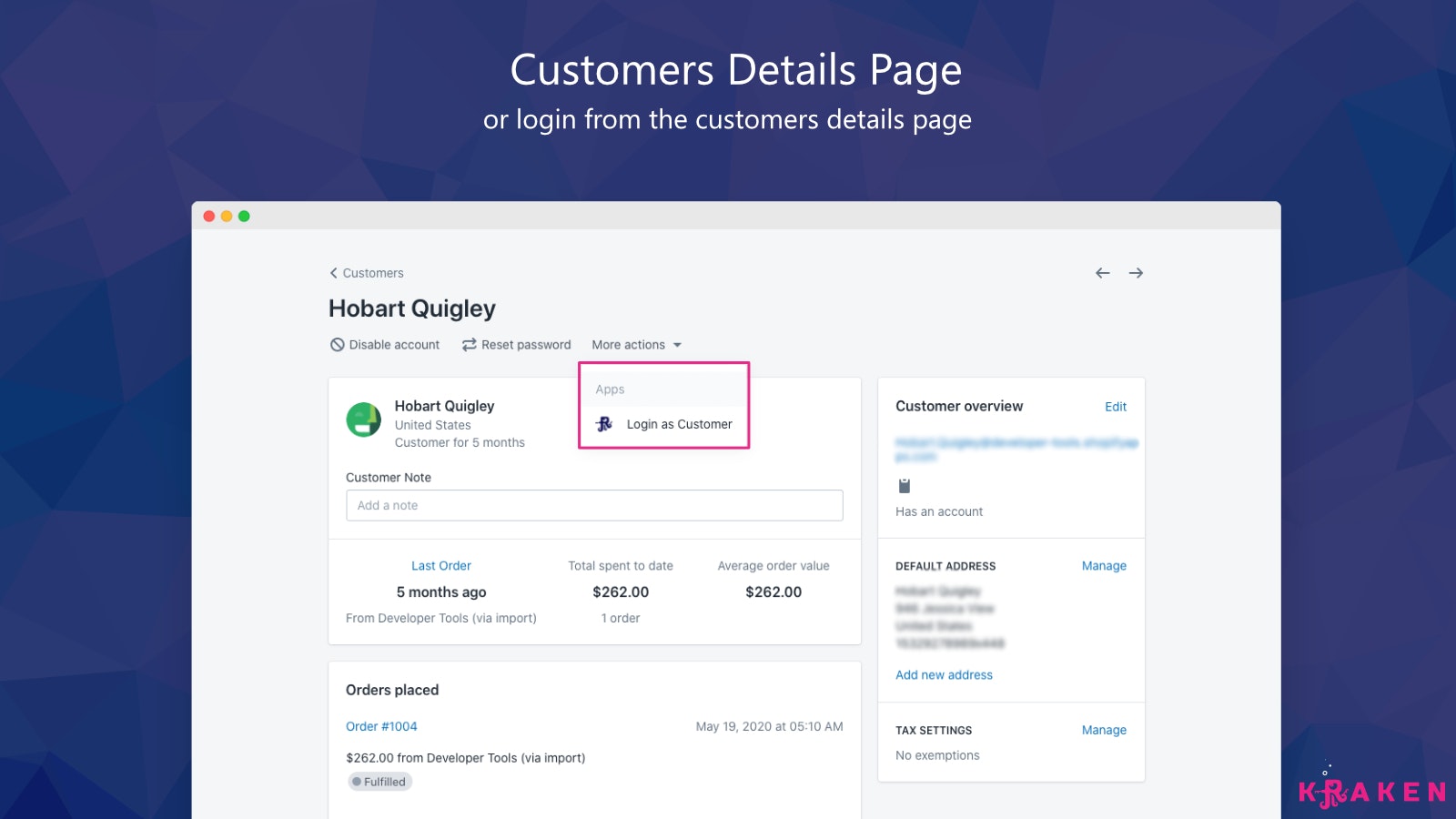 Kraken - Shopify App gallery image