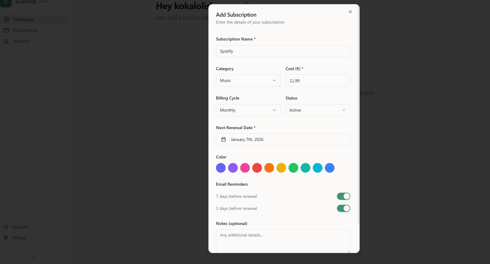 SubPilot Assistant gallery image