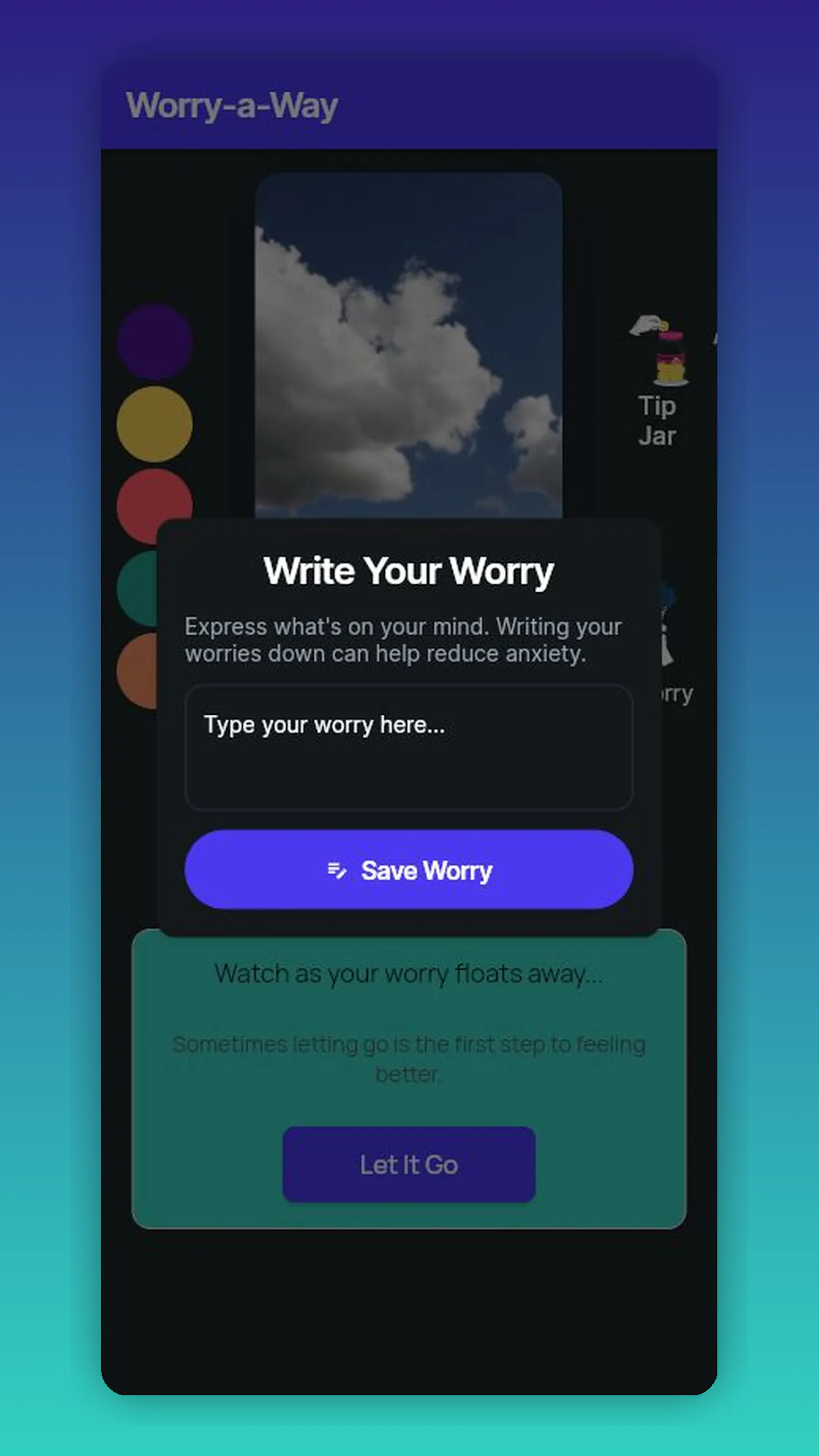 Worry-a-way screenshot 3