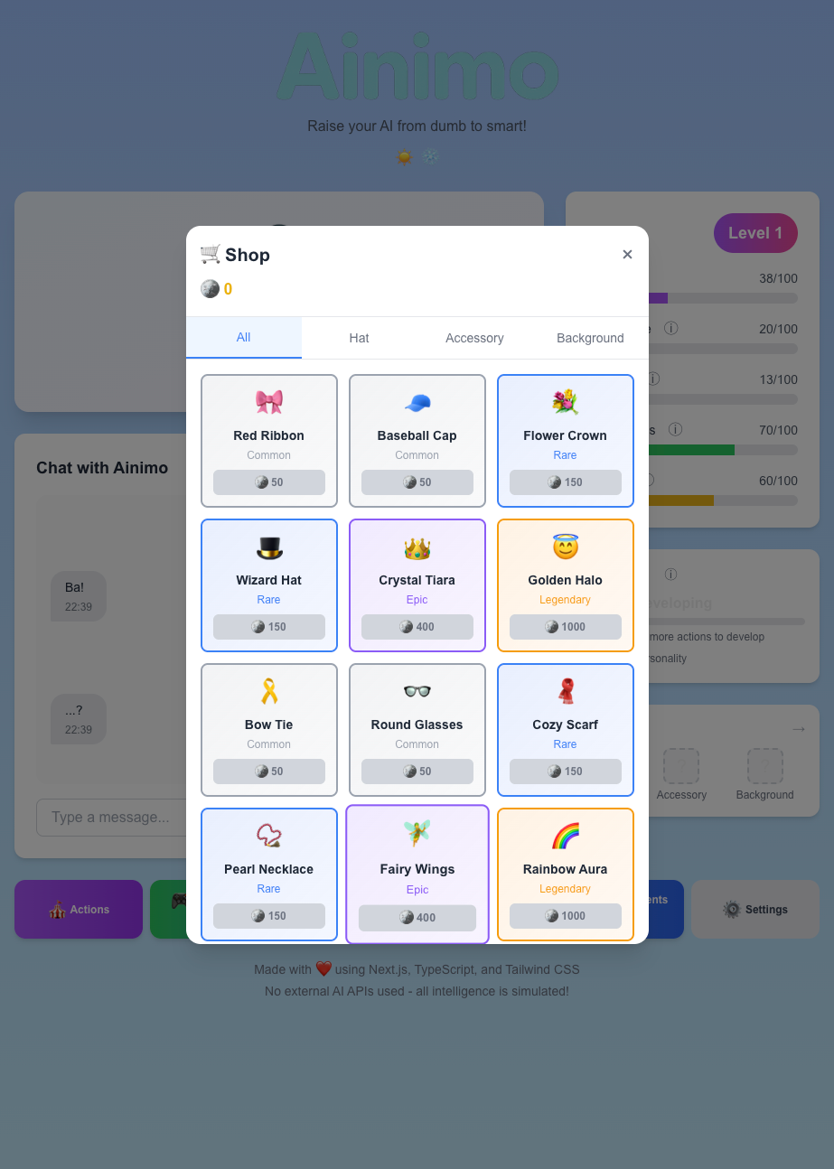 Ainimo - Screenshot 4 showing product features and functionality