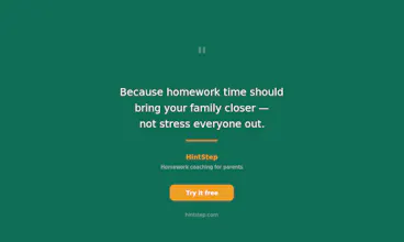 HintStep — Homework coaching for parents gallery image