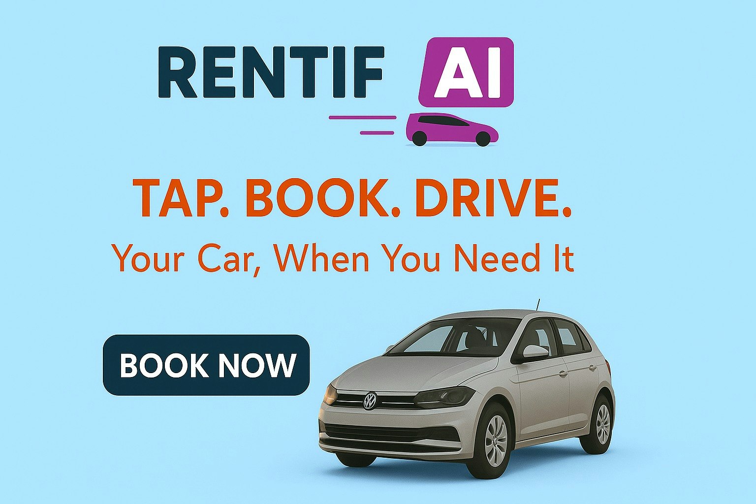 Cheap Car Rentals in NZ & Auckland - Product Hunt launch logo and brand identity