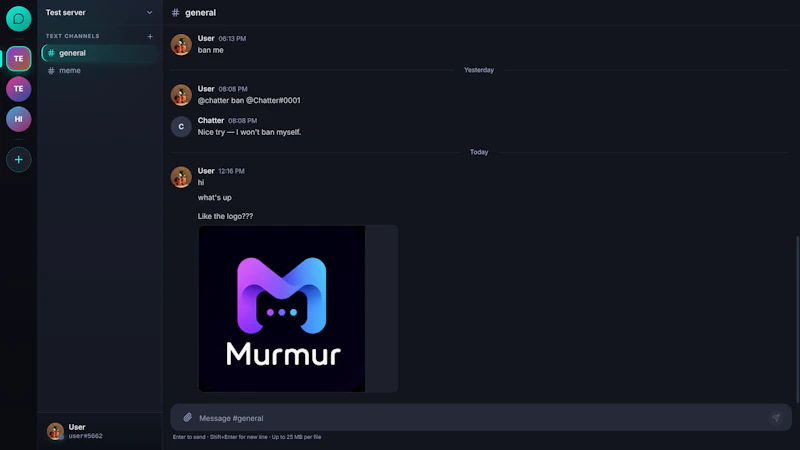 Murmur screenshot 2