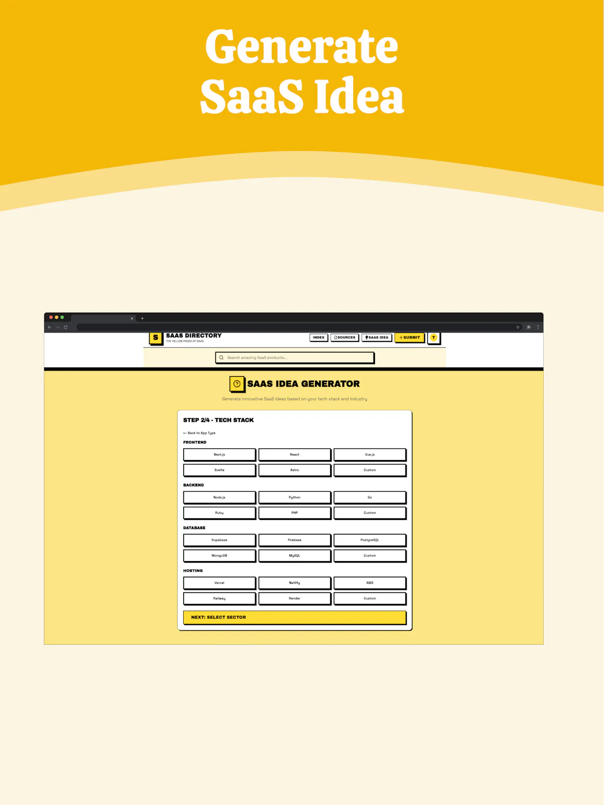 The Yellow Pages of SaaS