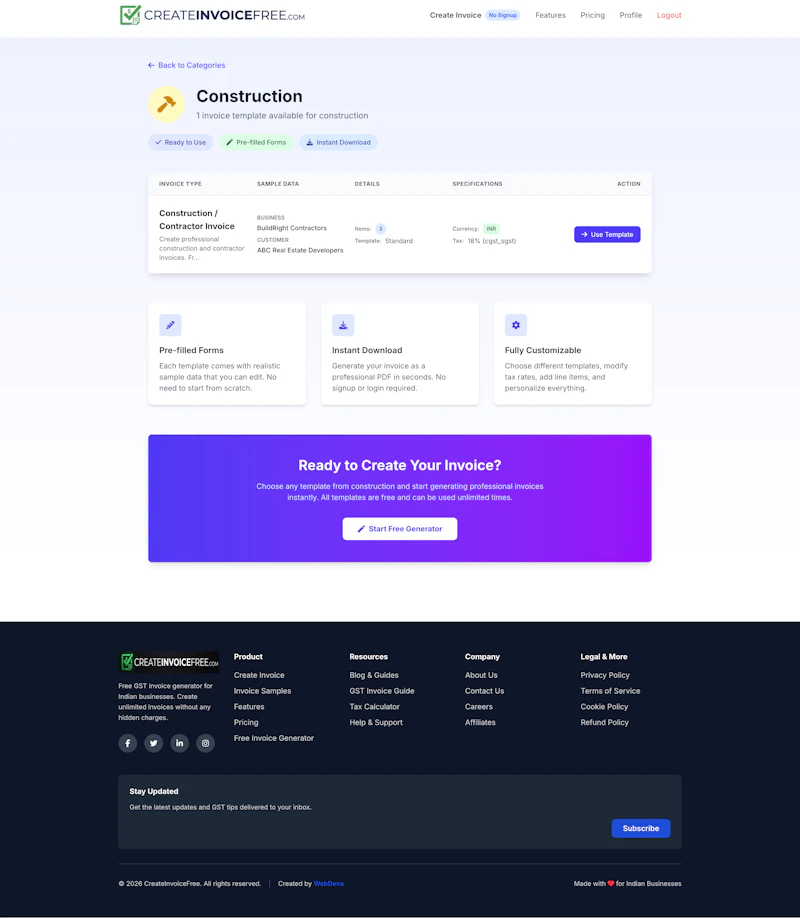 CreateInvoiceFree screenshot 5