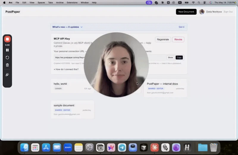 PostPaper screenshot 1 (video preview)