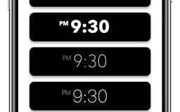 Minimalist Retro Clock iOS app media 1
