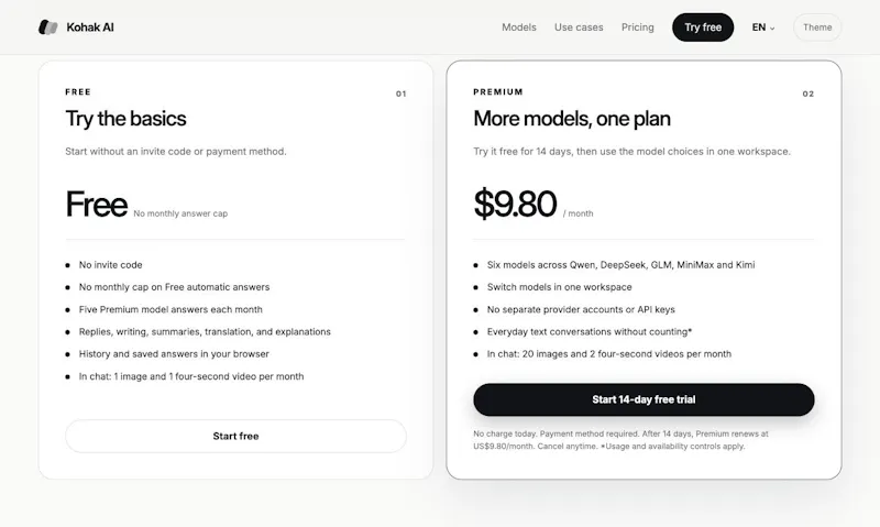Kohak AI screenshot 2