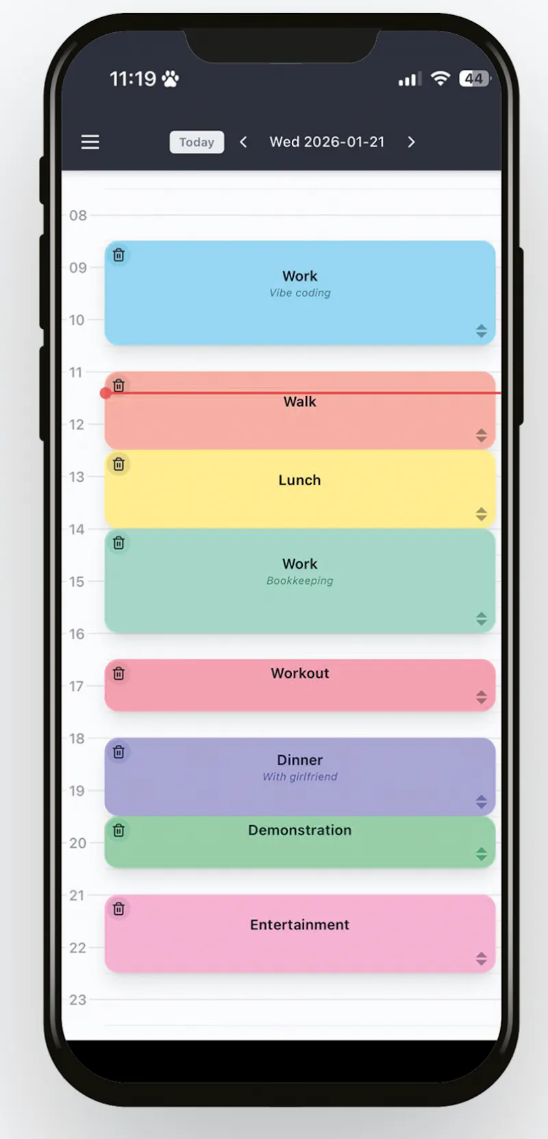 Day Planner App screenshot 1