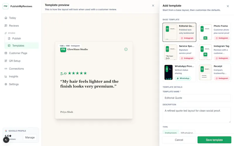 PublishMyReviews screenshot 6