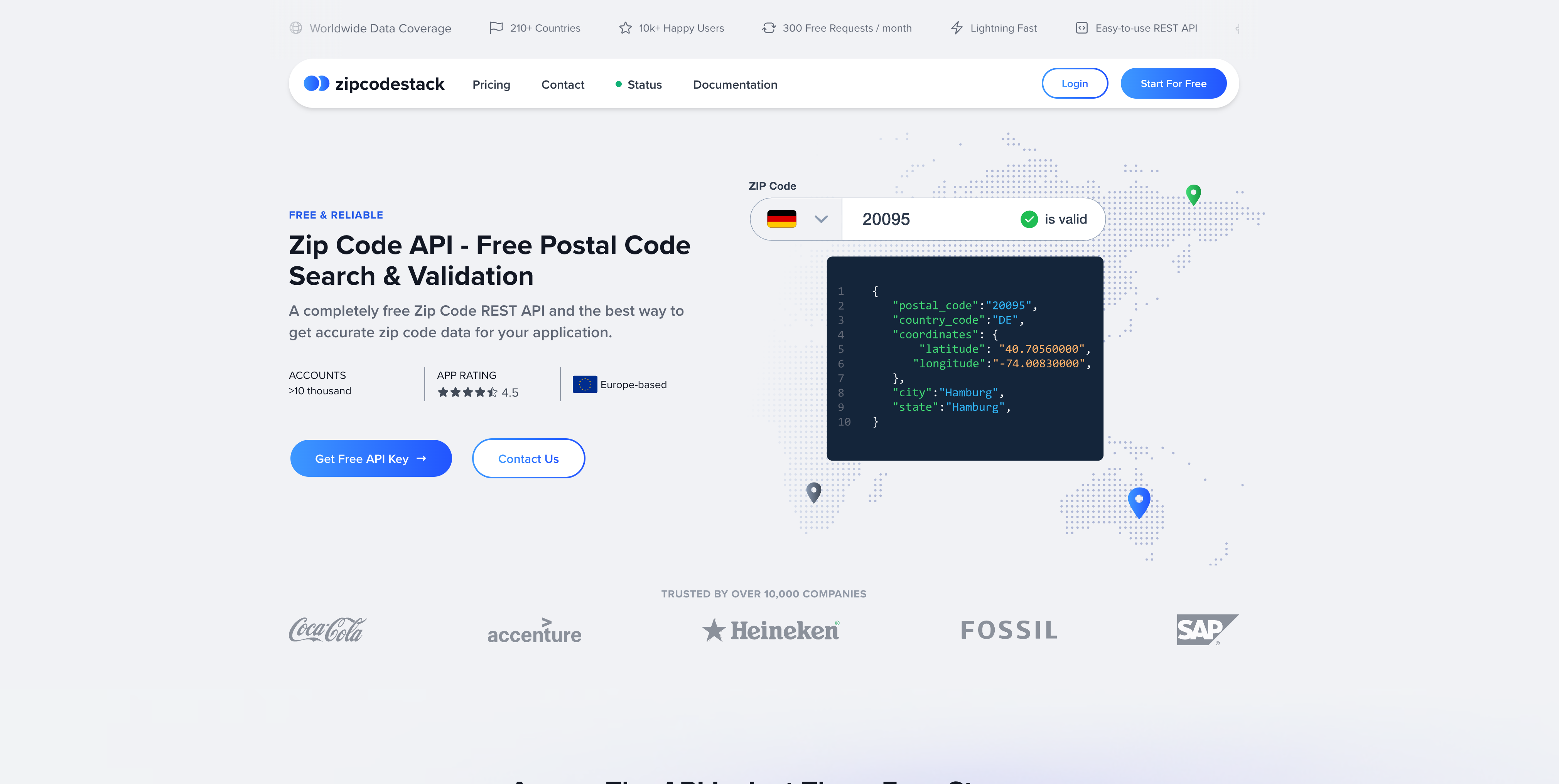 Média zipcodestack.com - API de code postal pour la validation de l'adresse globale 1