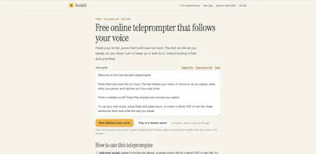 SocialAI Teleprompter gallery image