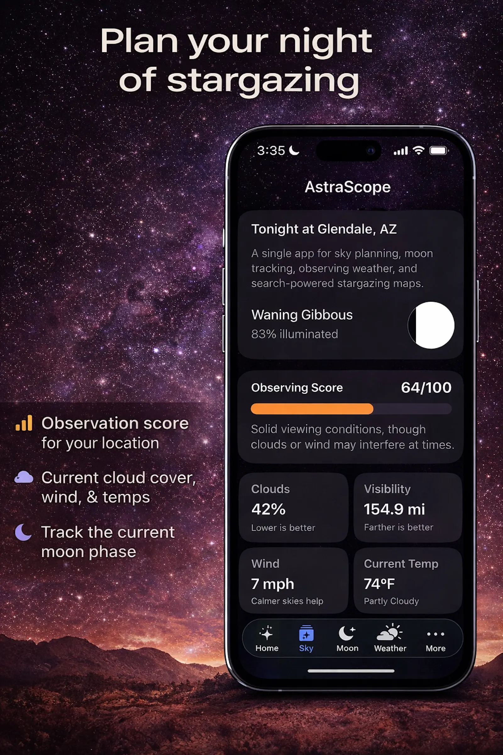 AstraScope — Explore. Plan. Observe. screenshot 1