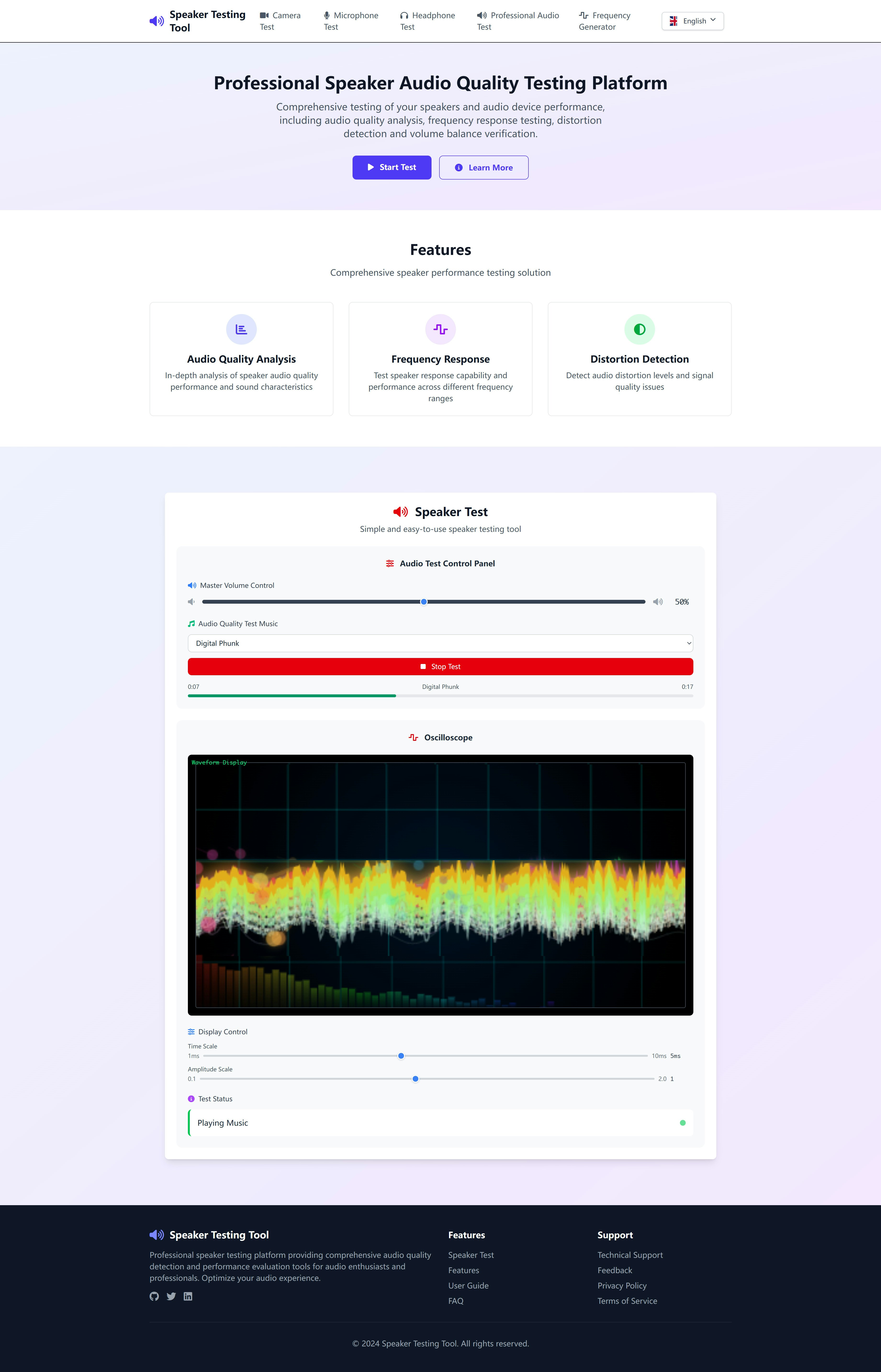 Média Outil de test de périphérique audio et vidéo - Outil de test de matériel audio et vidéo gratuit professionnel 5