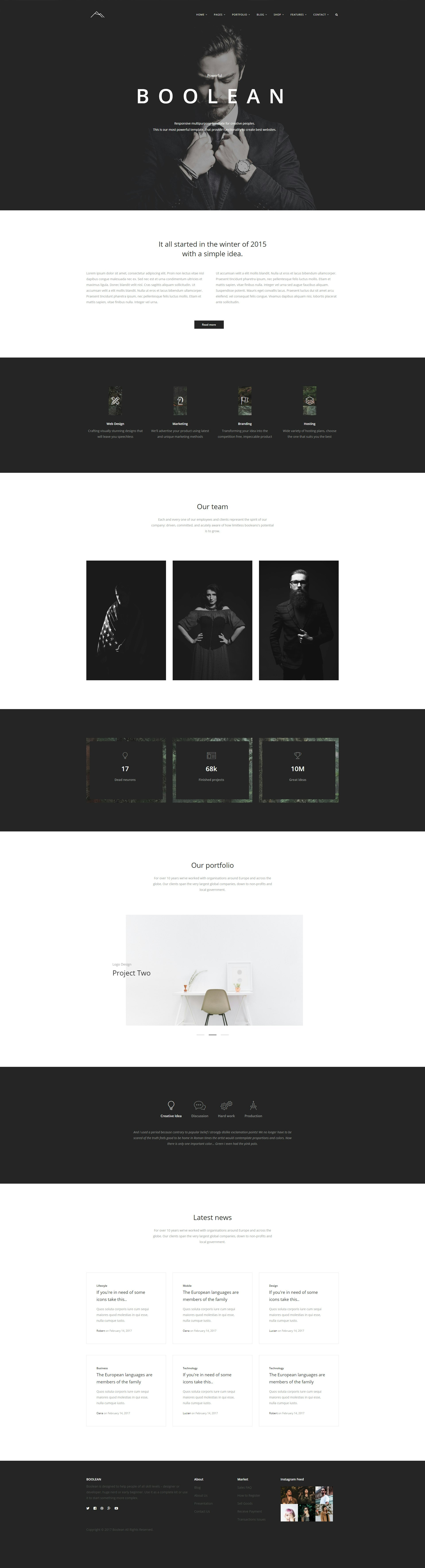 Boolean-Creative Bootstrap Template gallery image