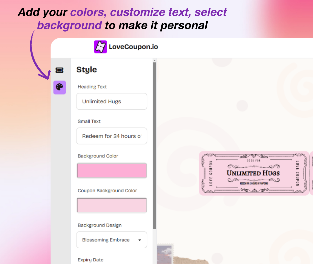 LoveCoupon.io - Free pooky tool to create love coupons media 3