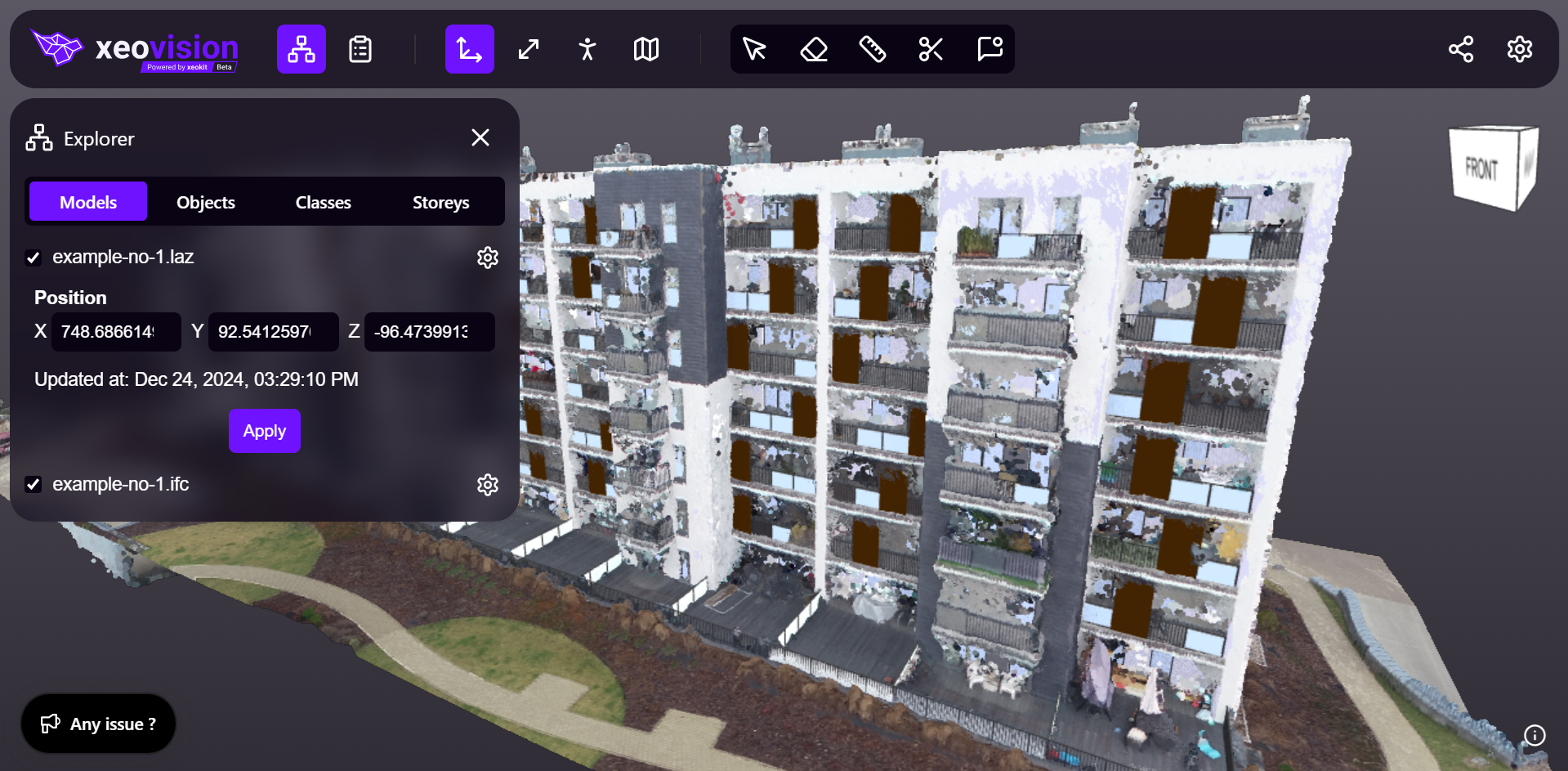 xeovisión - Su visor de ingeniería 3D BIM para IFC, nubes de puntos, SIG media 7