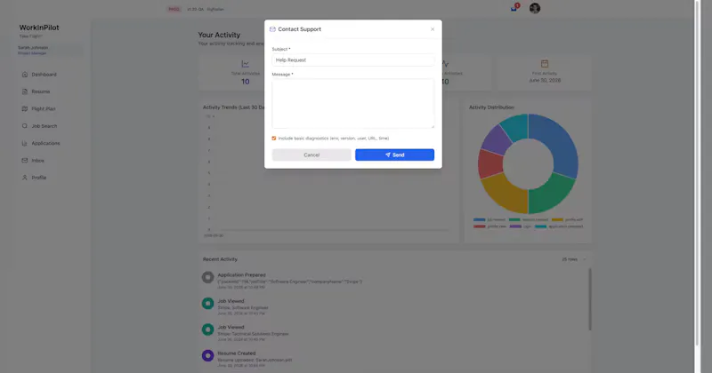 WorkInPilot screenshot 14