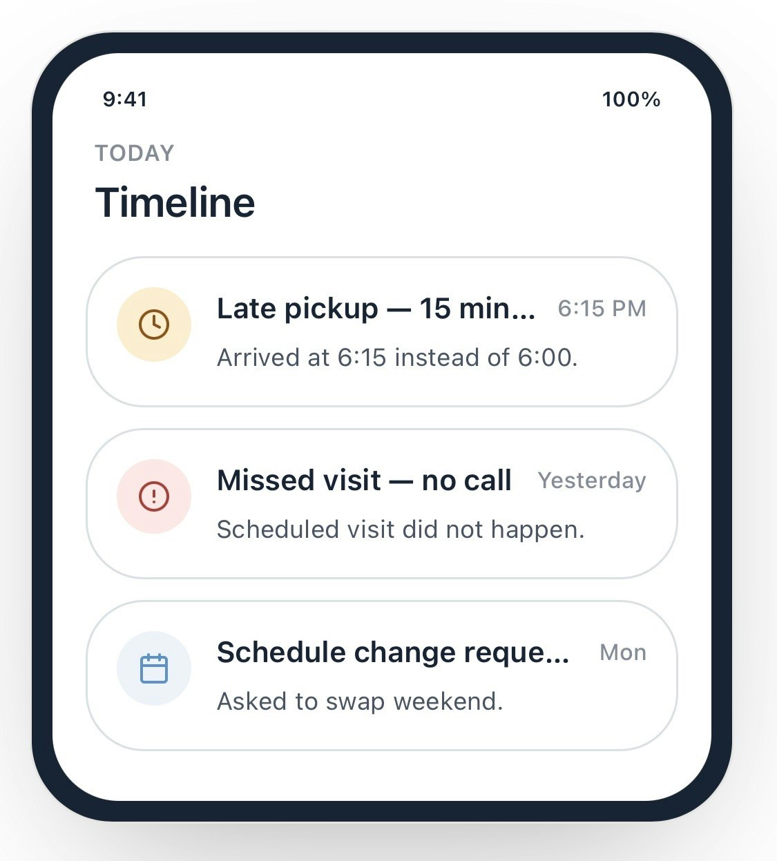     FamilyTrack — Court-Ready Timeline gallery image