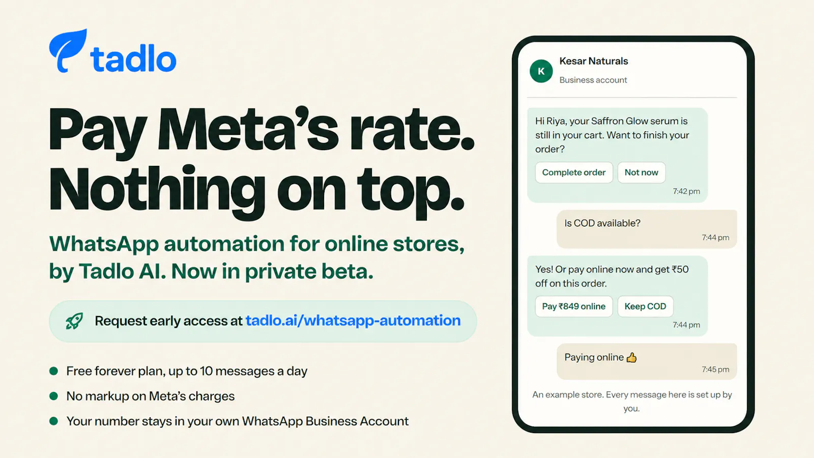 WhatsApp Pricing Calculator by Tadlo AI screenshot 5