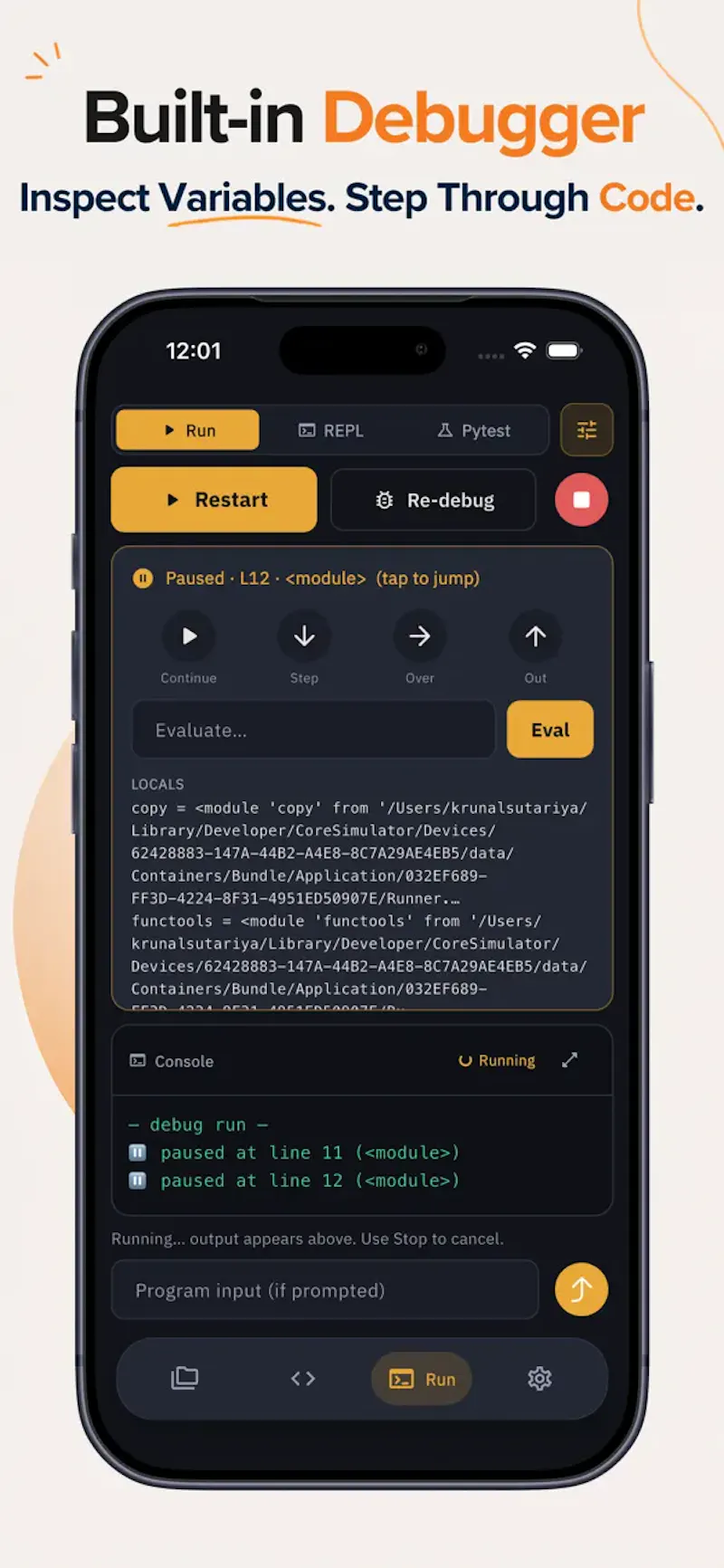 Python Code Editor & IDE screenshot 3