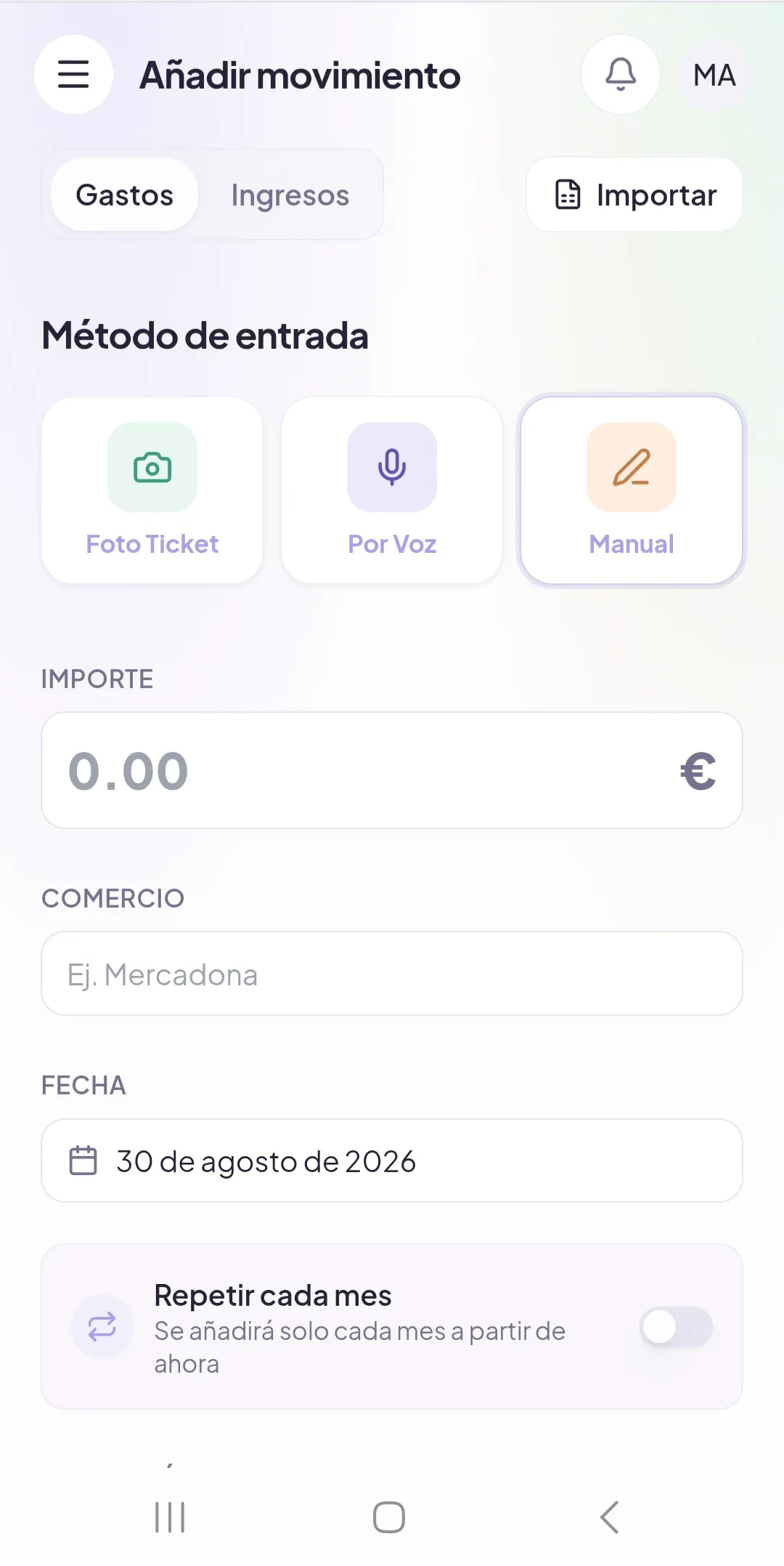 Nexo - Control de finanzas personales gallery image
