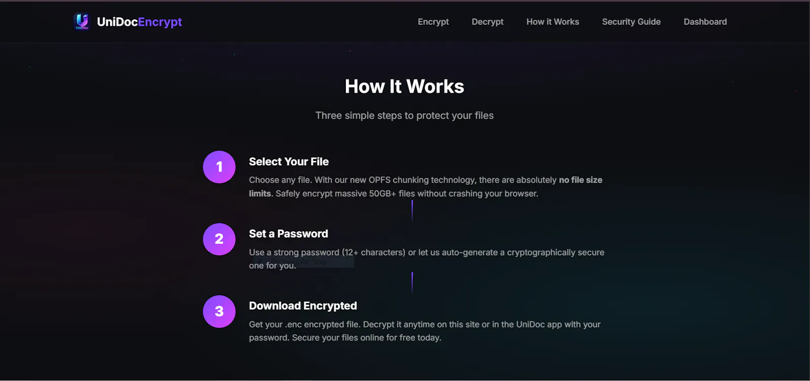 UniDoc Encryption screenshot 3