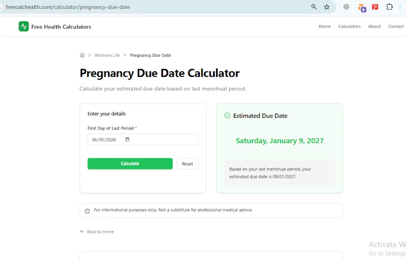 FreeCalcHealth screenshot 4