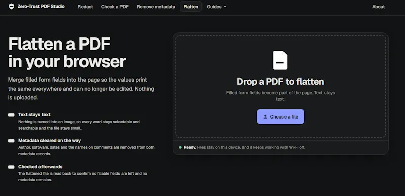 Zero-Trust PDF Studio screenshot 5