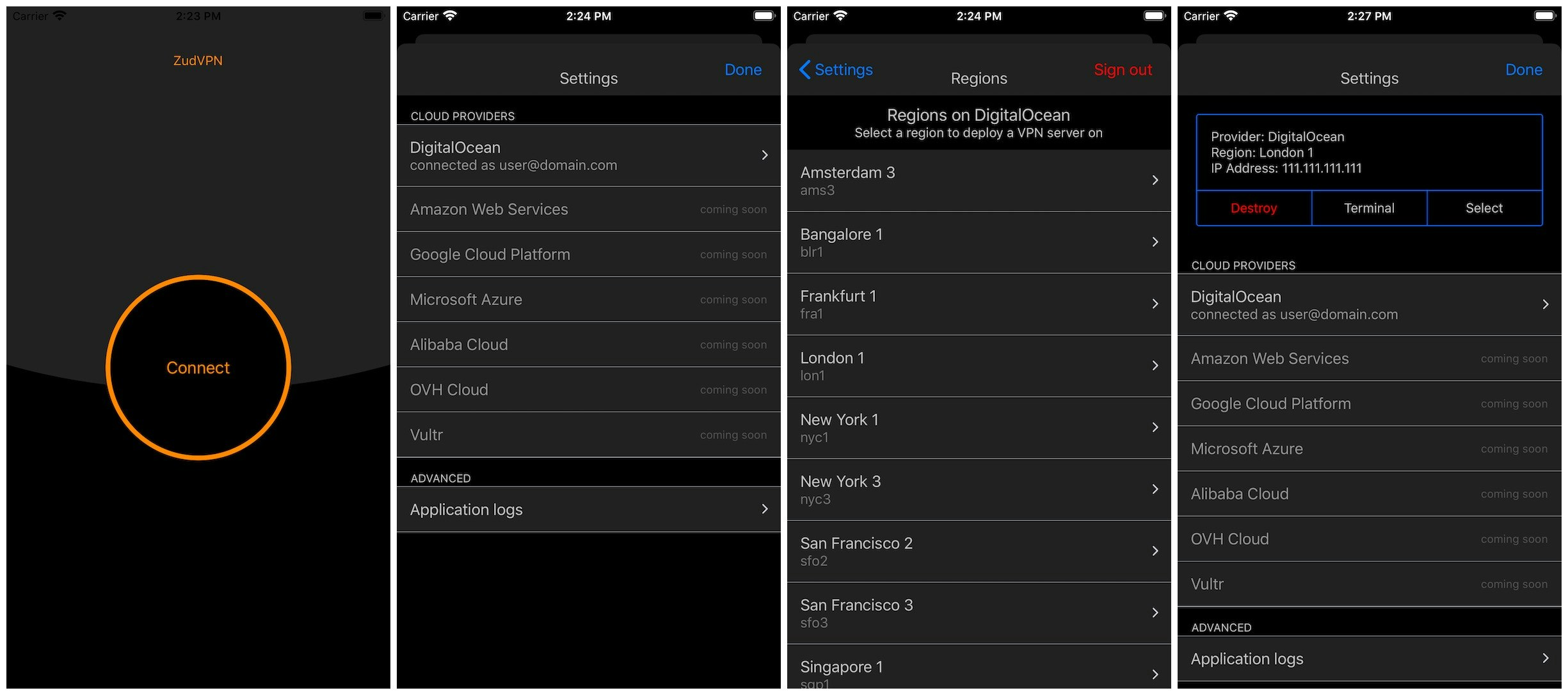 Deploy private VPN server on Clouds