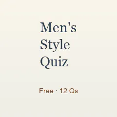 Men's Style Quiz