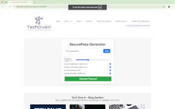 Secure Password Generator | Techdivein gallery image