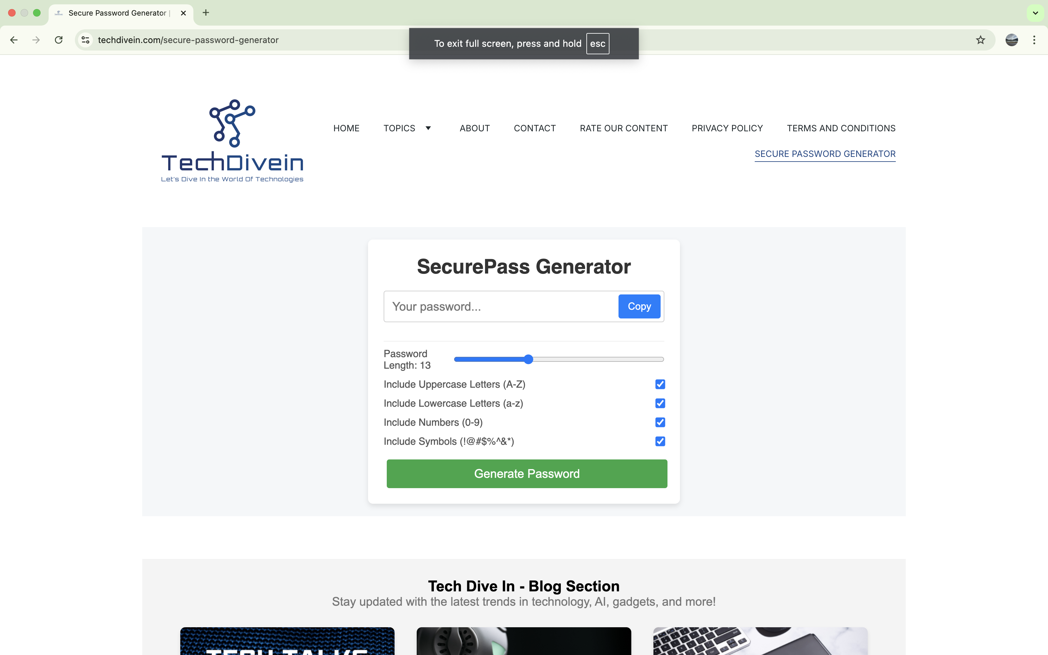 Beveilig wachtwoordgenerator |TechDivein - Genereer onmiddellijk beveiligde wachtwoorden. Geen tracking. 100% gratis. media 1