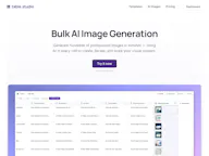 Bulk AI Image Generation by table.studio