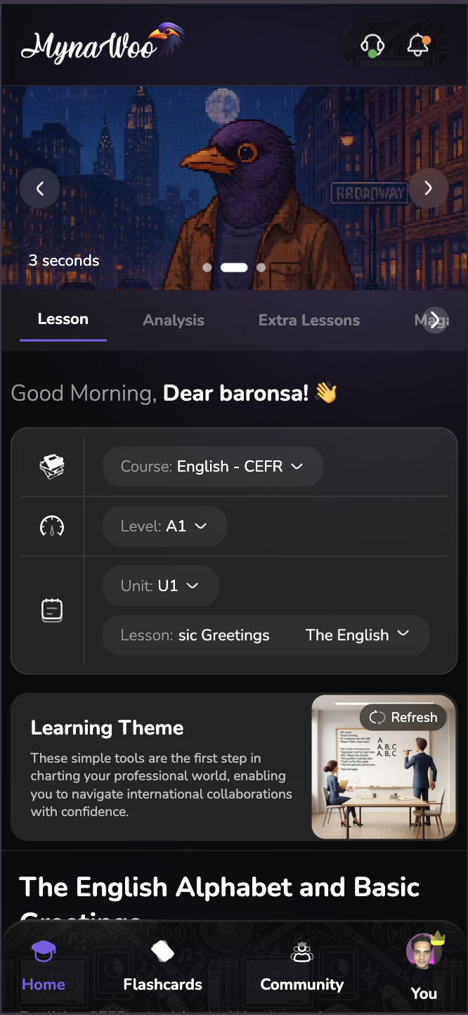 Mynawoo - Main screenshot showing features and interface