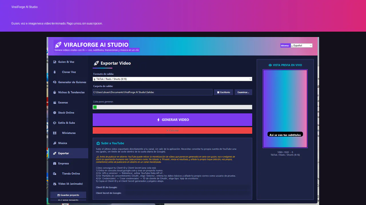 ViralForge AI Studio