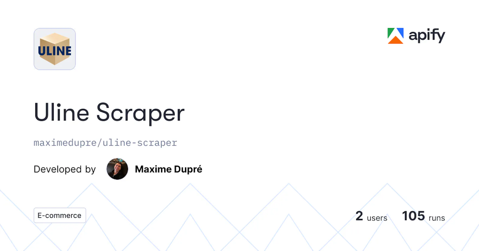Uline Scraper screenshot 1