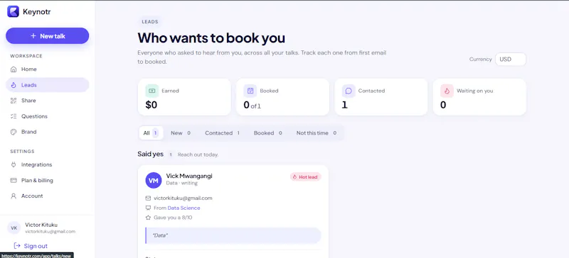 Turn your talks into real opportunities screenshot 4