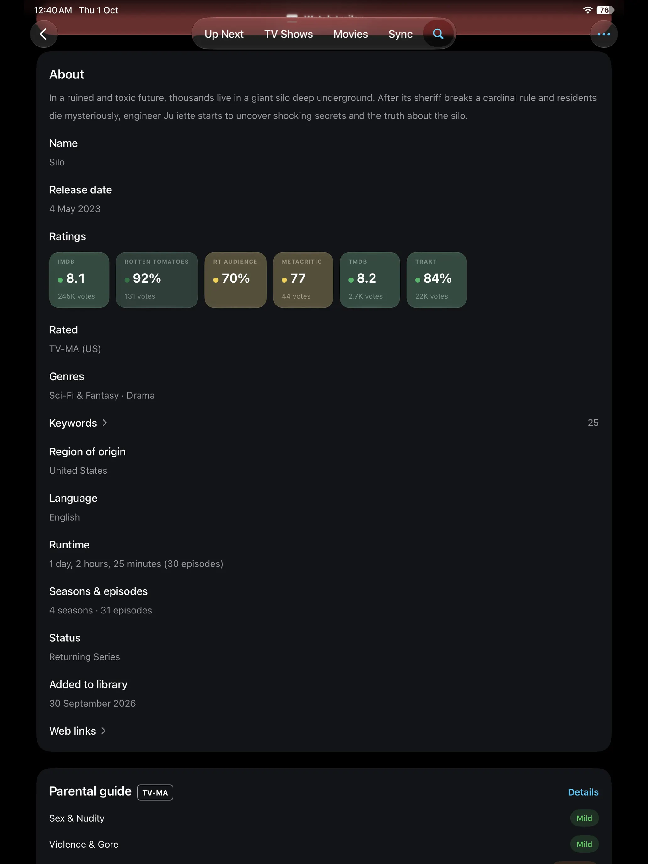 WatchSyncer: TV & Movie tracker gallery image