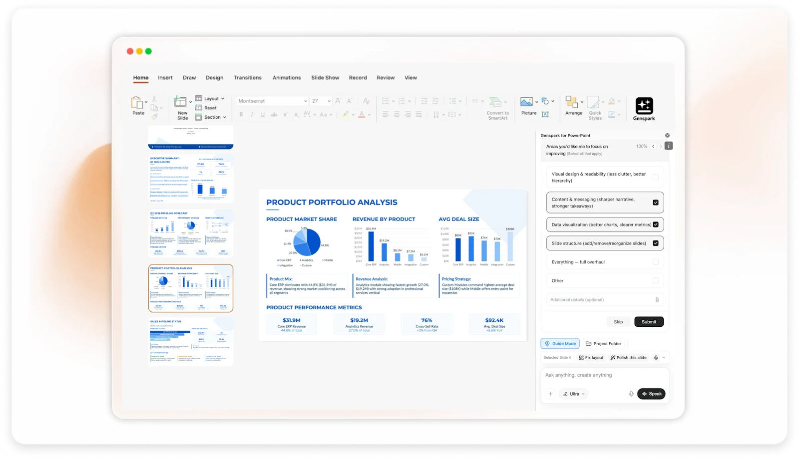 Genspark for Powerpoint screenshot 3